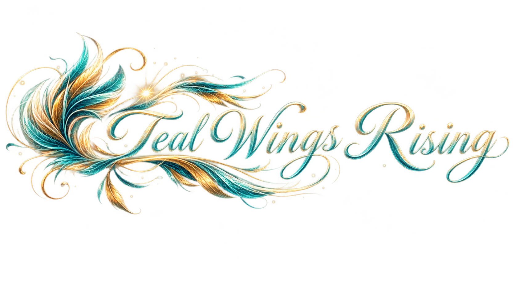Teal Wings Rising
